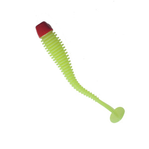 Señuelo blando de 60 mm y 1,3 g con cola en T, paquete de 6, cebo para lubina de lago, para pesca en agua dulce, señuelos biónicos artificiales de silicona - Product Image 5
