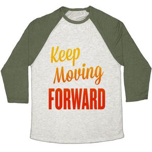 Maglietta da baseball unisex Tri-Blend Keep Moving Forward - Product Image 5