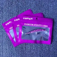 Sacs en plastique transparent souple pour leurres de pêche imprimés sur mesure, emballage pour appâts en silicone