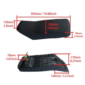 Almohadilla de montaje de motocicleta LINGQI, cojín de esponja de espuma ATV para ATV UTV Off Road Dirt Bike, pequeño <span class=keywords><strong>Hummer</strong></span> Quad Buggy - Product Image 3