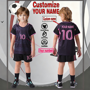 Kit Maglia da Calcio <span class=keywords><strong>per</strong></span> Bambini ad Asciugatura Rapida, Traspirante, Personalizzabile con Nome OEM, Divisa <span class=keywords><strong>per</strong></span> Ragazzi - Product Image 2