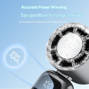 Ventilador de Mano con Motor sin Escobillas, Ventilador Pequeño de Alta Velocidad con Pantalla Digital, Ventilador Plegable para el Cuello con Turbo Refrigeración por Hielo - Product Image 3