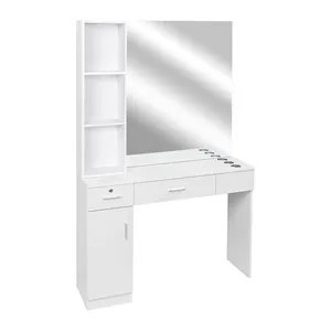 Современная мебель для салона с парикмахерским шкафом, шкаф для салона красоты с зеркалом, полки для хранения косметики