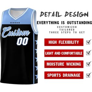 Custom Basketball Jersey Uniform Personalized Any Name Number Sleeveless V-Neck Breathable Sportswear for Men Youth - Product Image 2