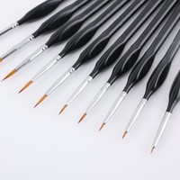 Directement du fabricant : Ensemble de stylos à pointe fine, pointes en nylon ultra-fines et souples, stylos d'art pour aquarelle et acrylique pour étudiants