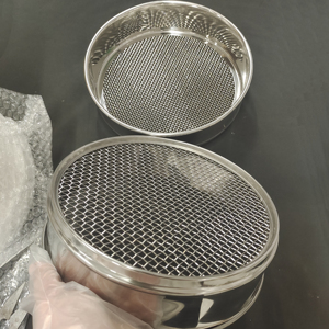 10. 20, 30, 40cm de diamètre tamis à farine en acier inoxydable de qualité alimentaire tamis de Test Standard tamis de sol pour laboratoire - Product Image 5