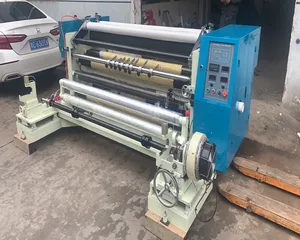 high speed surface plastic film slitting rewinding machine