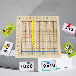 HOYE CRAFTS Early Educational Toy Wooden Division Addition <strong>Counting</strong> <strong>Blocks</strong> Multiplication Board Game - Product Image 5