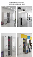 Armoire de rangement polyvalente et personnalisable en acier inoxydable avec tiroirs, étagère à chaussures et organiseur de cravates