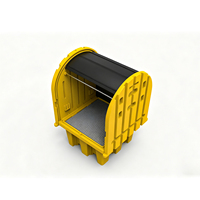 OEM 1420X1470X2070mm Conteneur de récupération de fûts à 4 compartiments pour la prévention des déversements dans l'industrie chimique