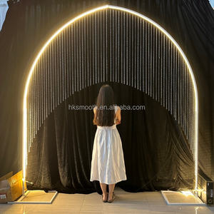 Arco de Camino LED con Cuentas de Cristal de Perfección SUAVE - Luz de Árbol de Metal Brillante para Bodas, Eventos, Salones de Fiesta - Product Image 4