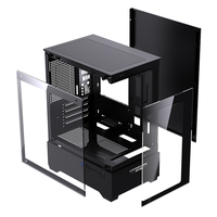 LOVINGCOOL Boîtier PC de jeu durable en alliage d'aluminium Châssis d'ordinateur tour intermédiaire de haute qualité pour ITX & MicroATX Builds en stock
