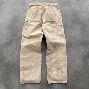 <span class=keywords><strong>Pantaloni</strong></span> da Carpentiere Vintage di Alta Qualità, OEM, in Tela con Doppie Ginocchia Rinforzate, Colore Tan Sbiadito - Product Image 2