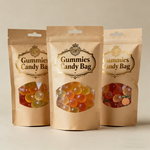 Bolsa de Aluminio Impresa Personalizada con Serigrafía en Mylar, con Cierre Hermético y Base Plana, para Alimentos, Condimentos, Té en Polvo - Product Image 1
