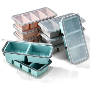 Baking <b>Cake</b> Tools Mould Rectangle Silicone Ice Lattice Or Baking <b>Mold</b> With Lid - Product Image 1