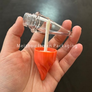 ISMAN Tubo de Brillo Labial de 5ml con Forma de Cono de Helado, Verde, <span class=keywords><strong>Rosa</strong></span>, Naranja, Envase Vacío, Venta al por Mayor, Maquillaje, Marca Privada, Personalizado - Product Image 4