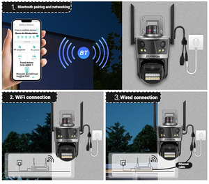 Joareon mới icsee ba-ống kính màn hình máy ảnh 8MP HD tầm nhìn ban đêm không dây <span class=keywords><strong>Wifi</strong></span> Mạng Nhà thông minh từ xa ngoài trời PTZ máy ảnh - Product Image 3