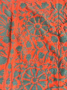 Jeté Suzani brodé à la main, drap de lit décoratif, couvre-lit, tapisserie murale, nappe - Product Image 1