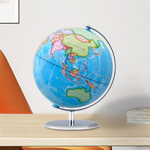 Globe terrestre de 9 pouces avec support, globes éducatifs éclairés avec carte imprimée en haute définition pour l'apprentissage en classe des enfants, lampe globe LED - Product Image 2