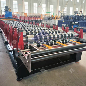 Rouleau de panneau de toit en métal arqué incurvé à une couche formant la machine Type de tuile en acier coloré avec des composants de noyau de moteur de roulement de vitesse - Product Image 5