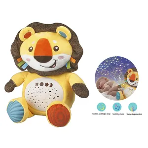 Лидер продаж, плюшевая игрушка в виде животного, проекция звездного неба, Спящая плюшевая игрушка со звуком и подсветкой, детская игрушка для сна