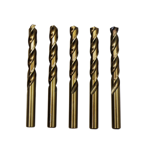 Échantillon gratuit de l'usine chinoise 2-10mm DIN338 fabrication de trous HSS-G kits de forets hélicoïdaux Cobalt ambre fini - Product Image 2