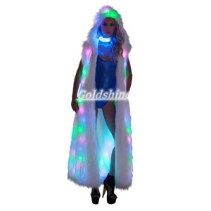 เสื้อโ<span class=keywords><strong>ค</strong></span>้ทแขนกุดยาว<span class=keywords><strong>ส</strong></span>ำหรับผู้หญิงปรับแต่งได้มีฮู้ดขนสัตว์เทียมเรืองแสงมีรีโมท<span class=keywords><strong>ค</strong></span>อนโทรลบลูทูธสำหรับงานปา<span class=keywords><strong>ร์</strong></span>ตี้กลางคืน - Product Image 1