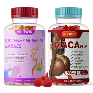 Tự nhiên Bust tăng cường thảo dược Gummy Maca & Fenugreek hạt giống vú Hỗ trợ 60 công ty săn chắc gummies bổ sung dinh dưỡng - Product Image 1