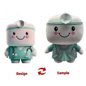 Fournisseur ODM de mini-docteurs en peluche doux et mignons de haute qualité, cadeau promotionnel pour les entreprises et les enfants - Product Image 1