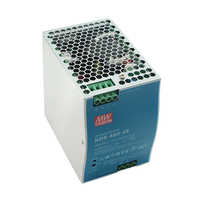 Ortalama kuyu NDR-480-24 güç soket montaj güç trafosu tek fazlı dijital güç analizörü 24V Ac Dc dönüştürücü tam ac Inp