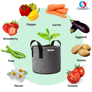 Sacs de culture en <span class=keywords><strong>feutre</strong></span> respirant de qualité supérieure, écologiques, pour jardinage intérieur et extérieur |   Favorise la formation de racines robustes 4-5 gallons - Product Image 1