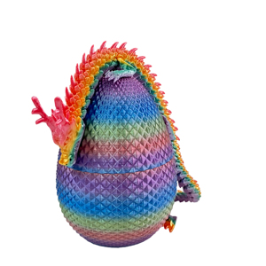 Vashine 3D In Đầy Màu Sắc PLA Rồng Với Trứng Đồ Chơi Linh Hoạt Pha Lê Trang Trí 3D In Ấn Rồng Sưu Tập Trẻ Em Quà Tặng - Product Image 5