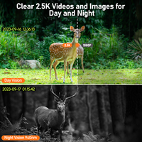 4G Lte Trail Camera, 2.5K Video Wildlife Monitoring Camera Met Zonne-Energie, Nachtzicht Met 2 Weg Audio Game Cam Waterdicht