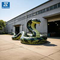 Serpent gonflable géant, modèle de serpent simulé pouvant être utilisé pour les activités zoologiques ou la décoration de scène