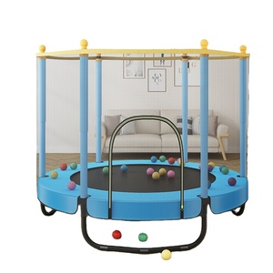 儿童室内蹦床跳床聚氯乙烯材料和男女防护网 - Product Image 3