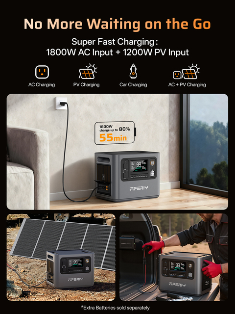 Dual Pure Sine Wave I/O 3000W Portable Power Station Backup Battery Power Station Portable Outdoor Power Supply