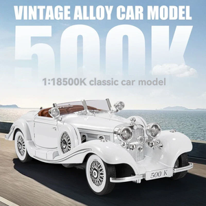 Modelo de Auto Deportivo Clásico Mercedes-Benz 500K Heritage Collection, Escala 1:18, Totalmente Metálico, Fundido a Presión, con Detalles Realistas del Motor - Product Image 3