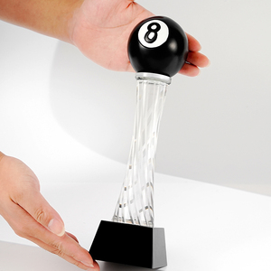 Nouveau design balle <span class=keywords><strong>de</strong></span> golf colorée Globe en <span class=keywords><strong>verre</strong></span> <span class=keywords><strong>de</strong></span> cristal Trophées <span class=keywords><strong>de</strong></span> récompenses Trophées en <span class=keywords><strong>verre</strong></span> <span class=keywords><strong>de</strong></span> cristal gravés sur mesure - Product Image 5