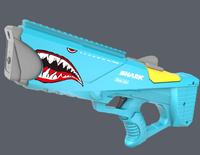 Pistola de Agua Eléctrica de Tiburón para Niños, Pistola de Agua Automática con Batería para Piscina, Juguetes para Fiestas al Aire Libre, Hechos de Plástico