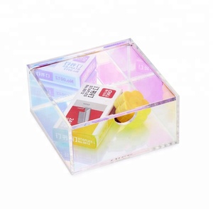 <strong>Small</strong> Iridescent Acrylic Organizer <strong>Storage</strong> <strong>Box</strong> <strong>With</strong> <strong>Lid</strong> - Product Image 2