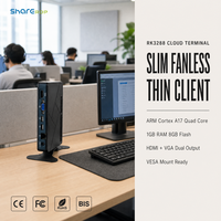 Sharerdp Factory OEM ODM Fl700N RK3328 A17 Quad Core 4 USB Gigabit LAN VESA Pemasok Grosir Thin Client Cloud Terminal