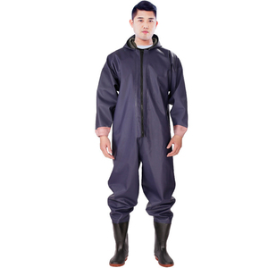 TOPIND Bequeme PVC-Material Heißversiegelte Doppelt Wasserdichte Brustwathose für Angeln und Jagd - Product Image 2