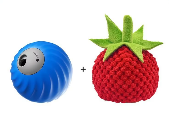 Palla anti-perdita per alimenti - colore blu + coperchio a forma di pomodoro