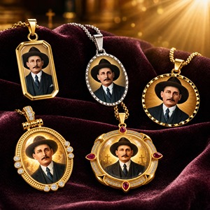 Colgante de San José <span class=keywords><strong>Gregorio</strong></span> Hernández: Collar con Amuleto del Doctor de los Pobres, Colgante del Dr. José <span class=keywords><strong>Gregorio</strong></span> Hernández para Artículos Religiosos - Product Image 4