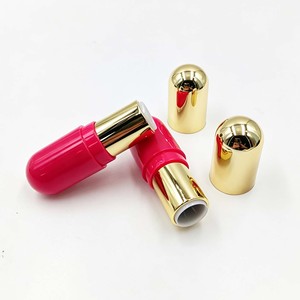 Mini Tubo de Lápiz Labial en Forma de Cápsula, Envase de Plástico Vacío Personalizado para Lápiz Labial, Tubo de Bálsamo Labial ABS para Envasado de Cosméticos - Product Image 3