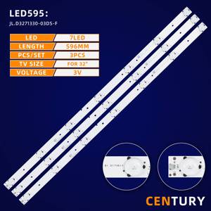 JL.D3271330-03DS-F de retroiluminación ambiental para TV, Luces LED de 3V, 7LED, 596MM, para Hisense, 32 pulgadas, 32H3B1, LED32K1800, LED32K22 - Product Image 2