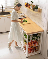 Küchenmöbel Multifunktion aler Gemüse korb Gemüses chneide tisch Mikrowellen topf Organizer Side board