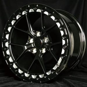 Jantes de course forgées 5x112 5x120 5x114.3, jantes en alliage d'aluminium T6061 personnalisées avec beadlock pour la course de dragster BMW Nissan GTR Supra <span class=keywords><strong>Corvette</strong></span> - Product Image 3