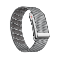 E500 Pulsera Inteligente Plateada con Monitor de ECG, Reloj Inteligente con IA para el Cuidado de la Salud, Dispositivo Portátil con Monitor de Frecuencia Cardíaca, Smartband Deportiva para Android e iOS