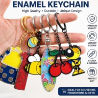 Llavero de Metal Personalizado con Logotipo de Marca OEM ODM, Diseño Bonito y Esmaltado, Llavero Promocional Personalizado